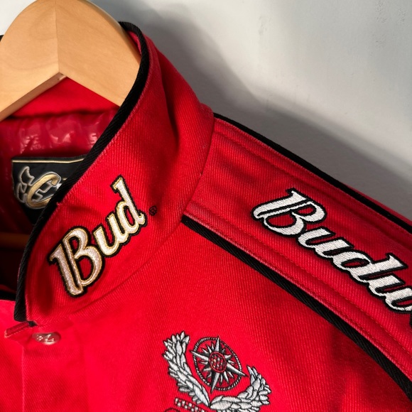 Vintage Budweiser Racing Nascar Jacket Chase Authentics Dale Earnhardt Size XL - Picture 5 of 15